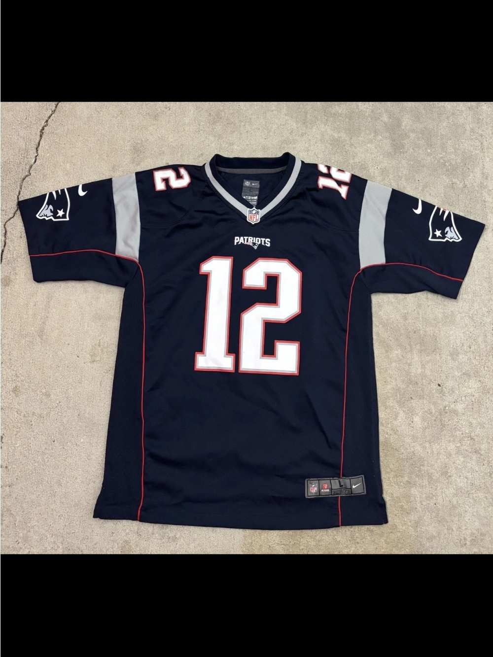 Nike On Field Tom Brady#12 New England Patriots Jersey Size Youth Boys Large
